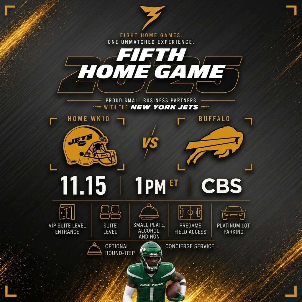 Jets vs Buffalo Bills — Week 10 Skybox Package
