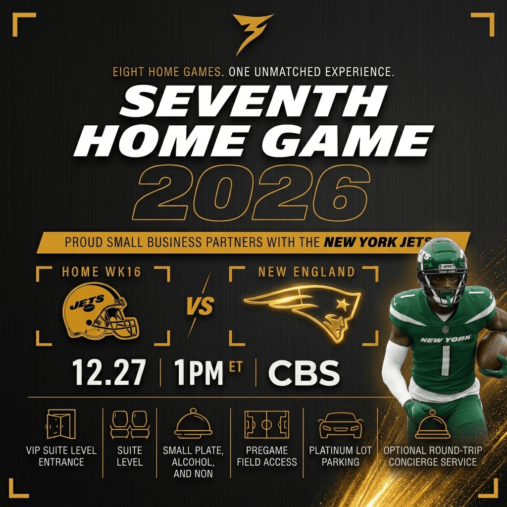 Jets vs New England Patriots — Week 16 Skybox Package