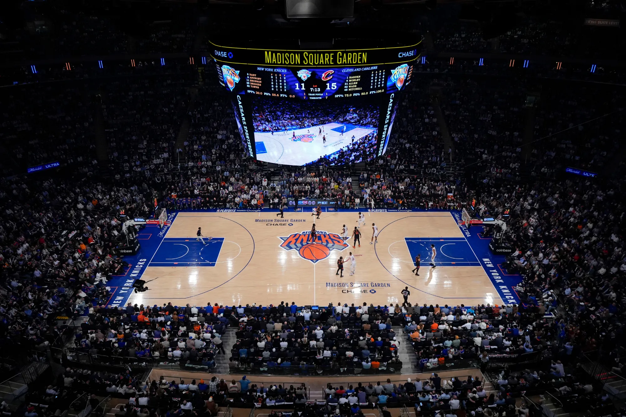 New York Knicks vs. Cleveland Cavaliers at Madison Square Garden